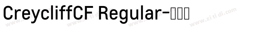 CreycliffCF Regular字体转换